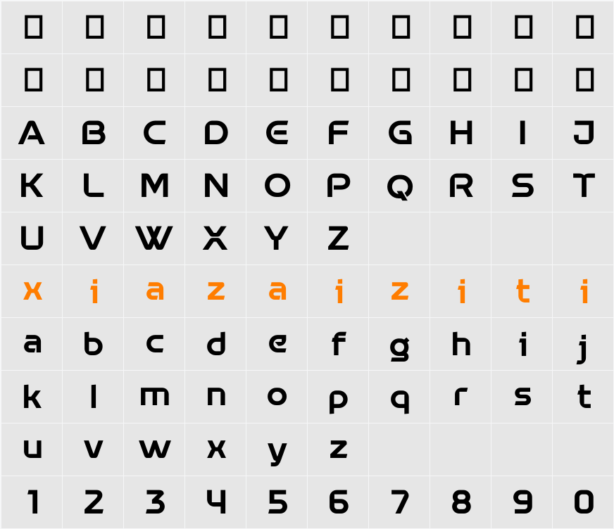 Nabulist 字符映射表