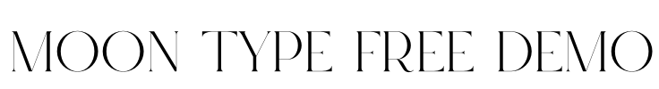 Moon Type Free Demo