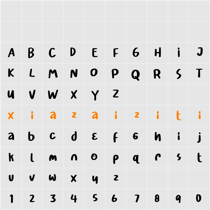 Pencil Story 字符映射表