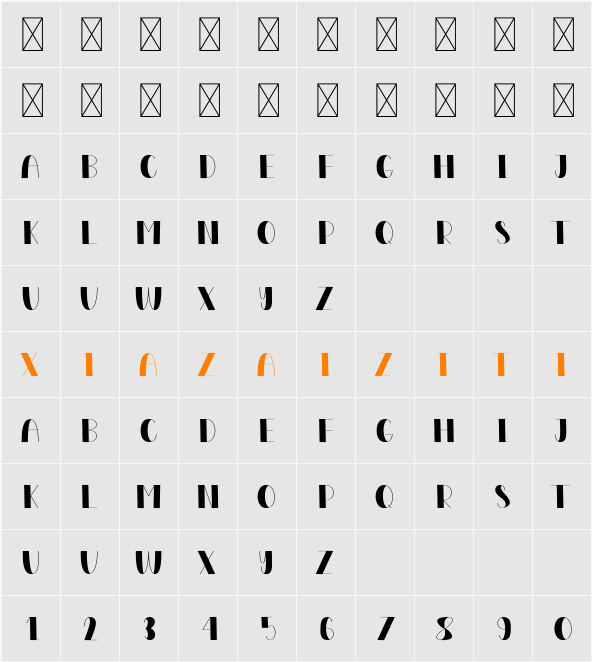 Milky 字符映射表