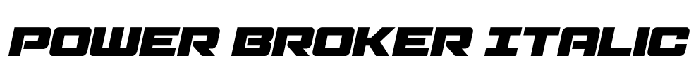 Power Broker Italic