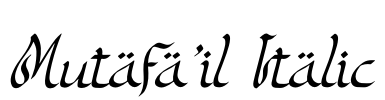 Mutafa'il Italic