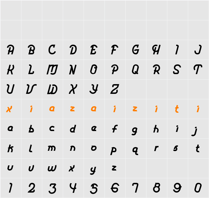 Redflick 字符映射表
