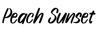 Peach Sunset