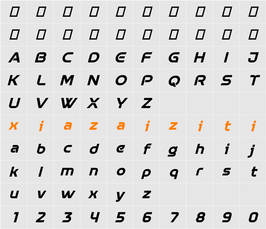 Nabulist 字符映射表