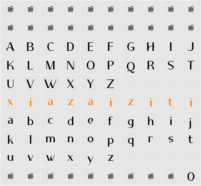 MULACENO Trial 字符映射表