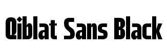 Qiblat Sans Black
