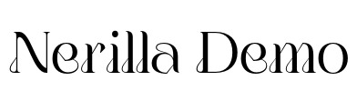 Nerilla Demo 字体预览图