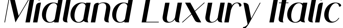 Midland Luxury Italic