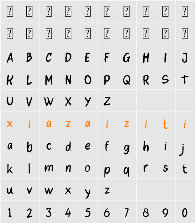 Raftlife Legacy 字符映射表