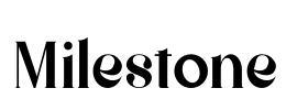 Milestone 字体预览图