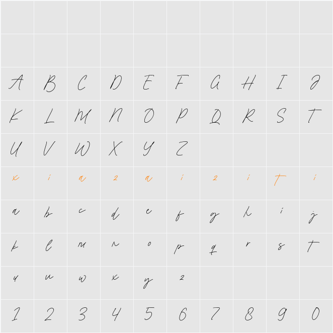 Modern Sounds 字符映射表