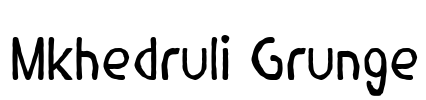 Mkhedruli Grunge 字体预览图