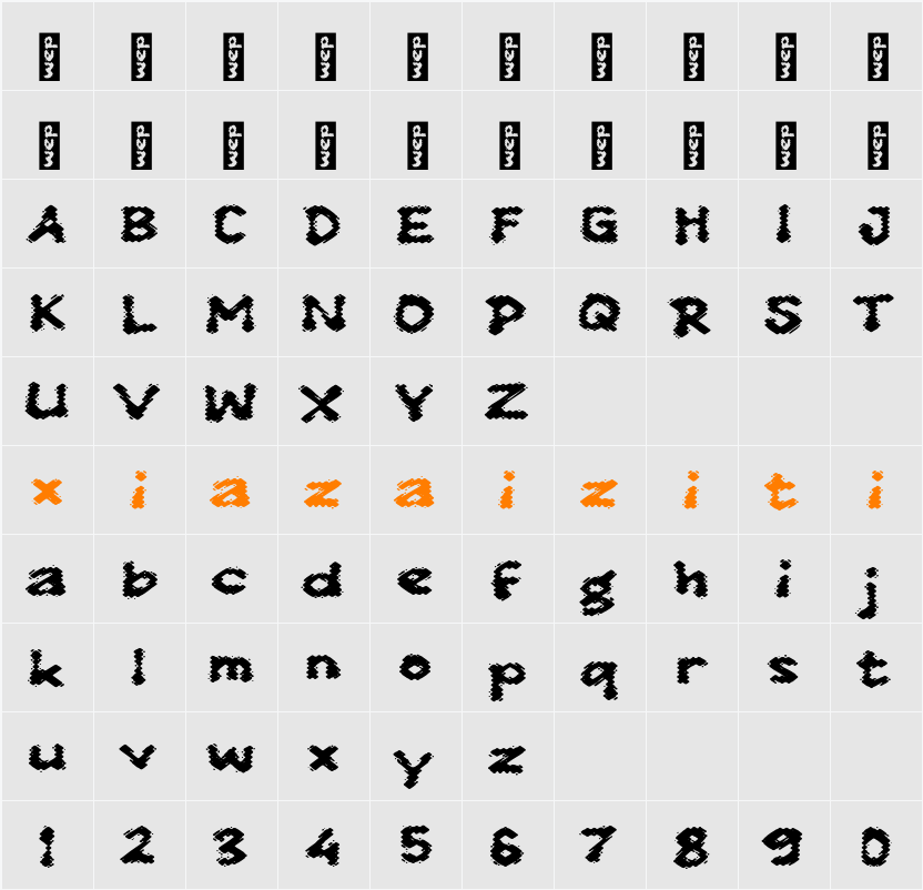 M Mawon 字符映射表