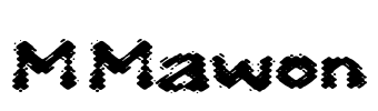 M Mawon 字体预览图