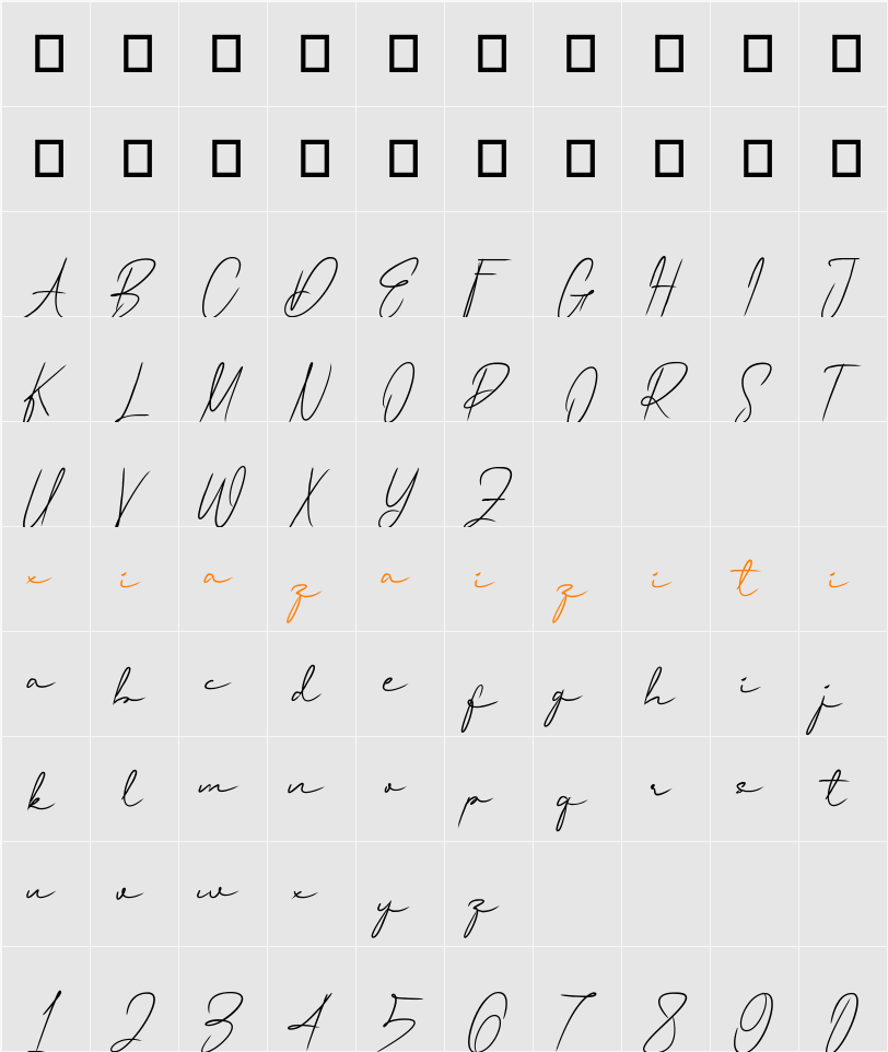 Palmori 字符映射表