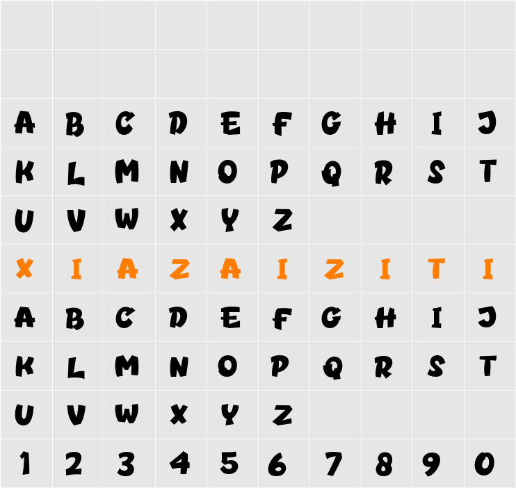 Raylone 字符映射表