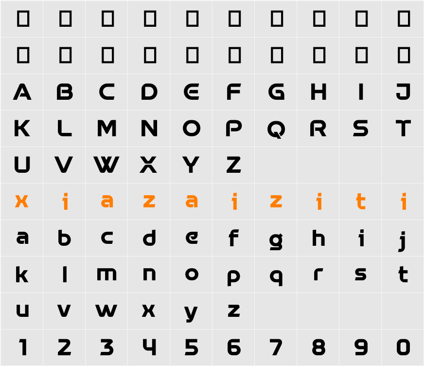 Nabulist 字符映射表