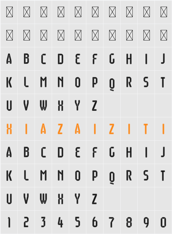 Raumdeuter Diamond Personal 字符映射表