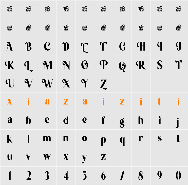 Queen Temoz Trial 字符映射表