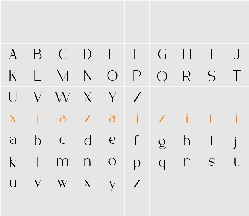 Ragna 字符映射表