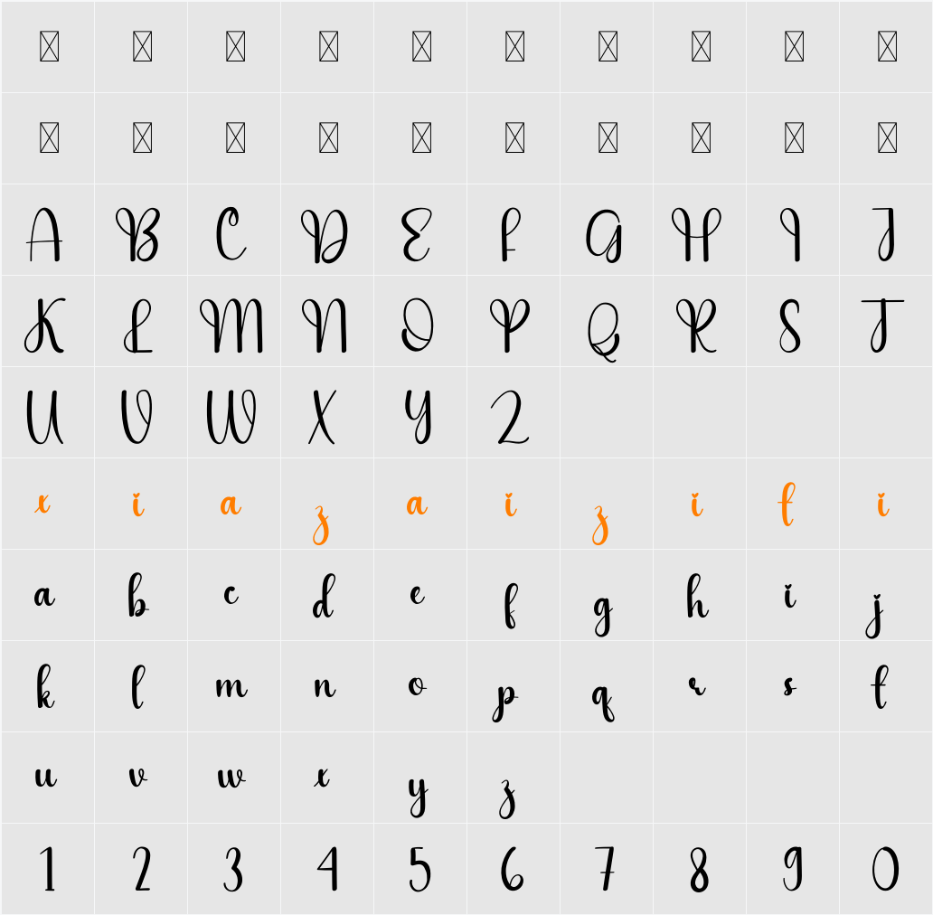 Quickly 字符映射表