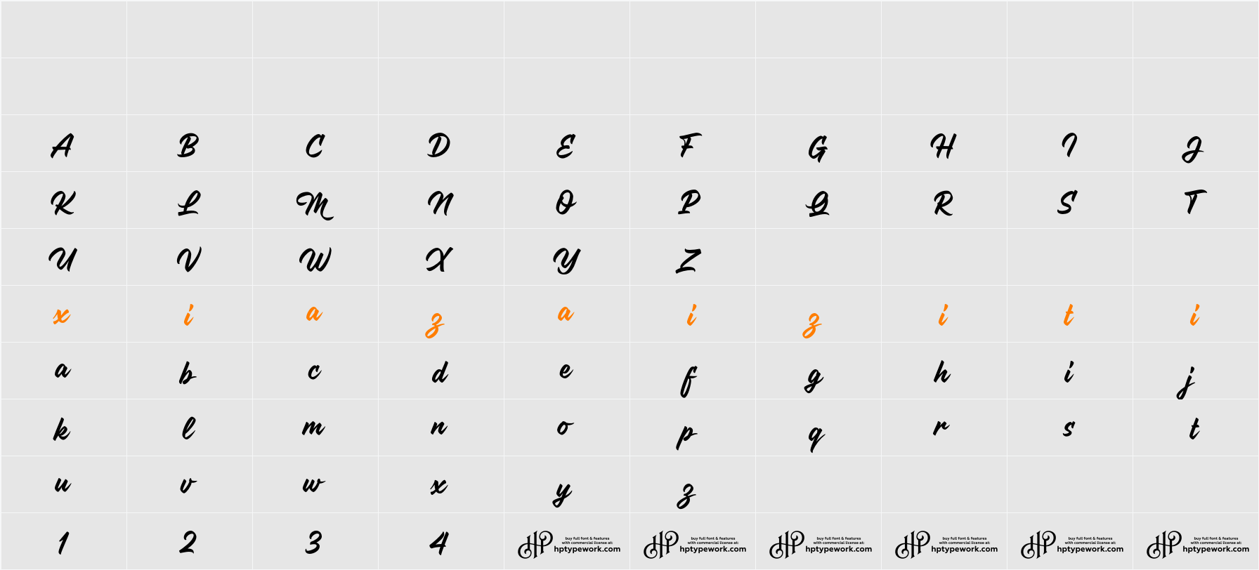 Mitchel 字符映射表