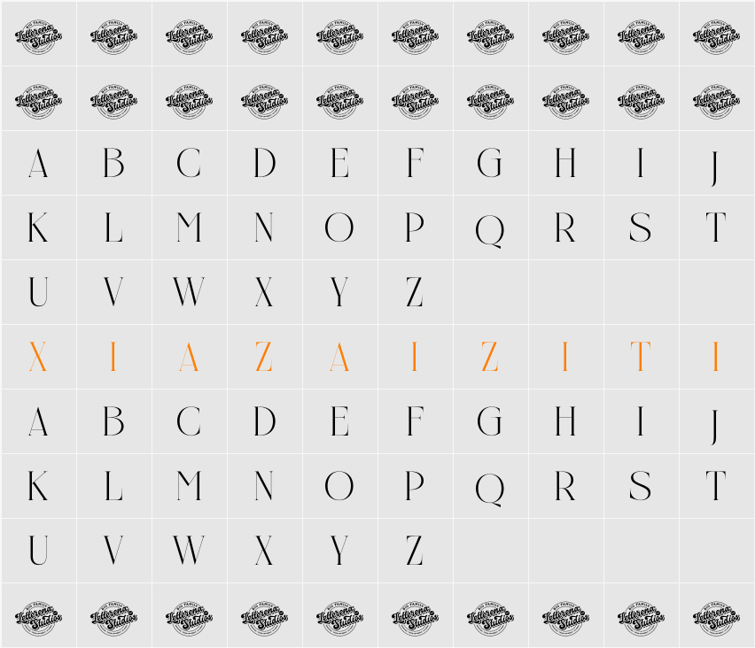 Nelhinco DEMO VERSION 字符映射表