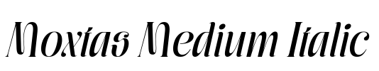 Moxtas Medium Italic