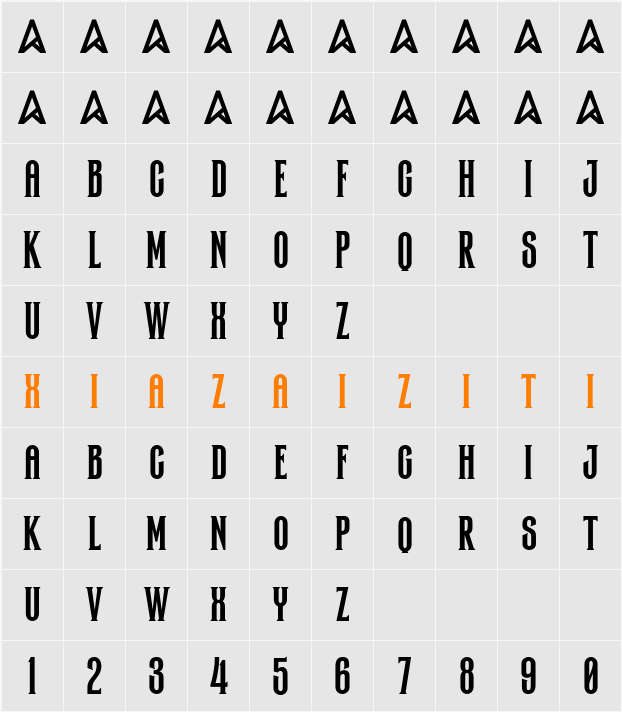 Power of Dragon 字符映射表