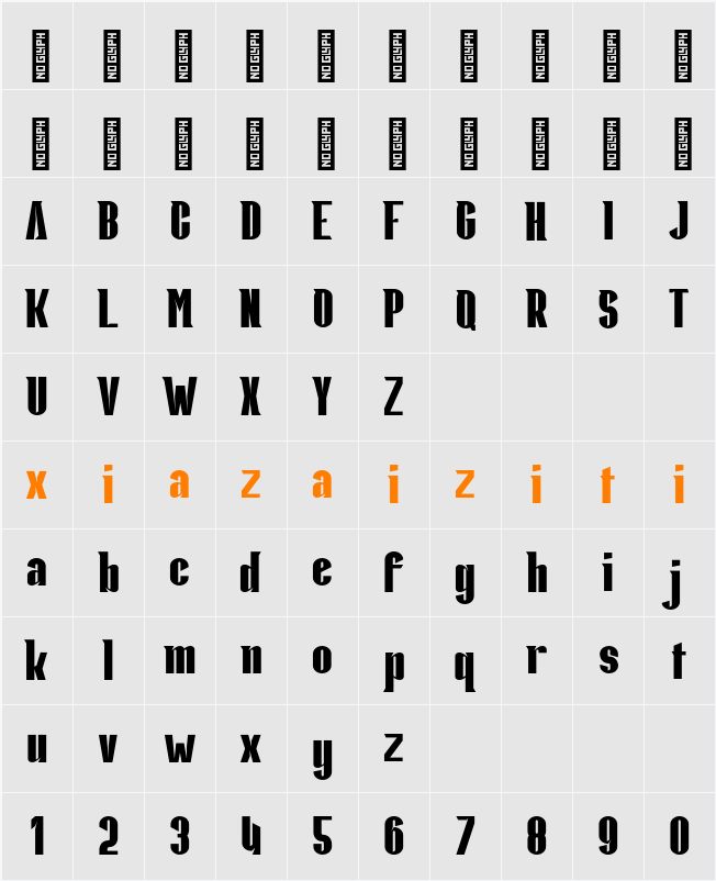 Neotuba 字符映射表