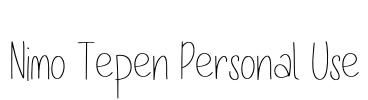 Nimo Tepen Personal Use