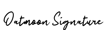 Oatmoon Signature 字体预览图