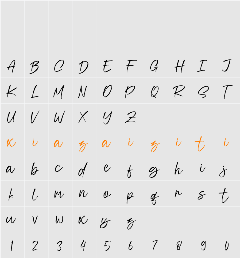 Othere 字符映射表