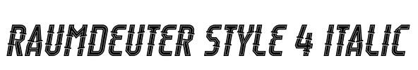 Raumdeuter Style 4 Italic