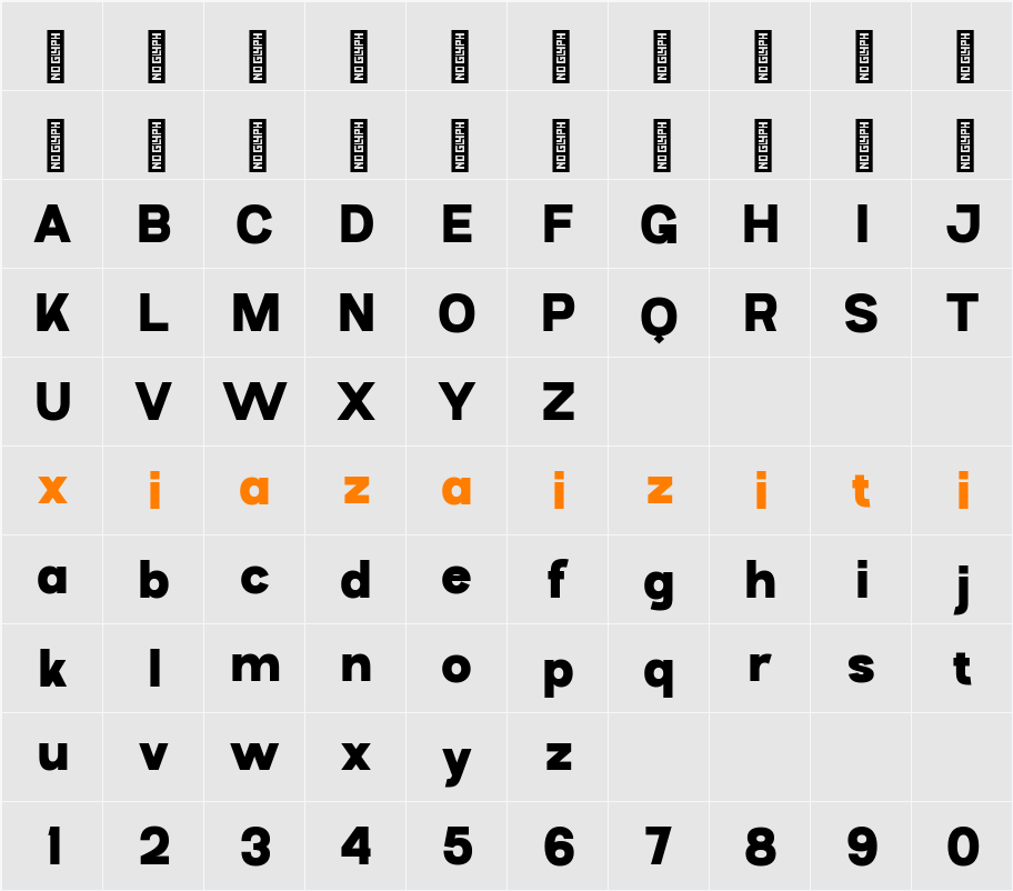 Qioba 字符映射表