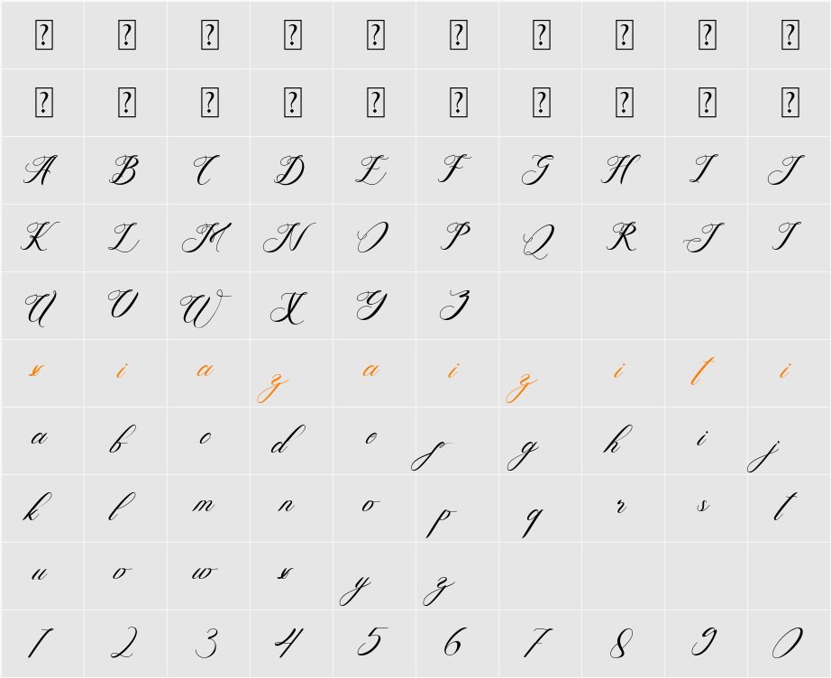 Qeisyad 字符映射表