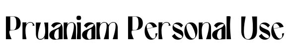 Pruaniam Personal Use