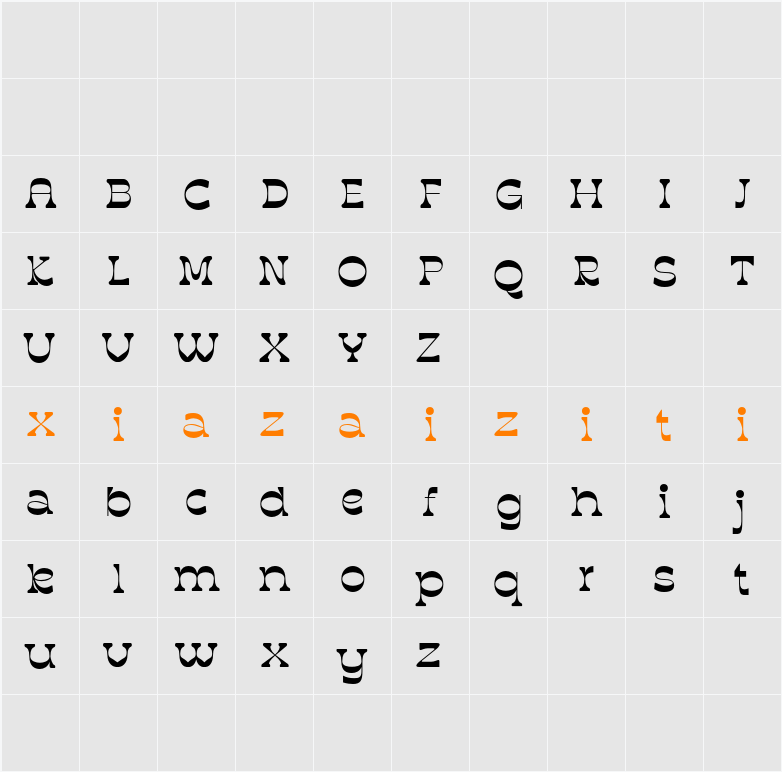 Quiros Demo 字符映射表