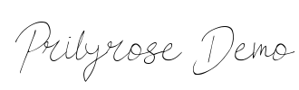 Prilyrose Demo