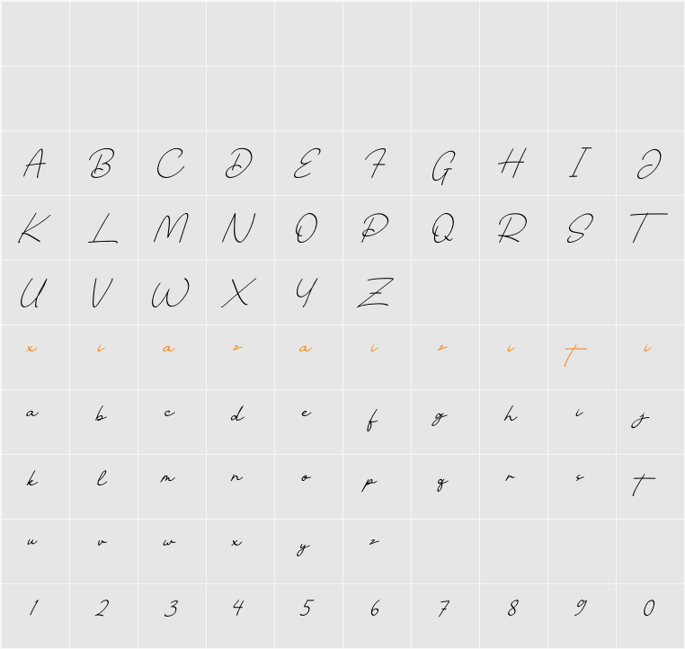 Nottingham City Demo 字符映射表
