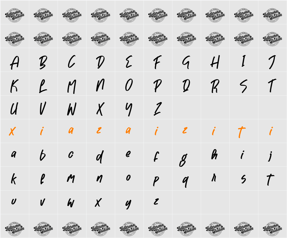 Pontipect Maxims DEMO VERSION 字符映射表