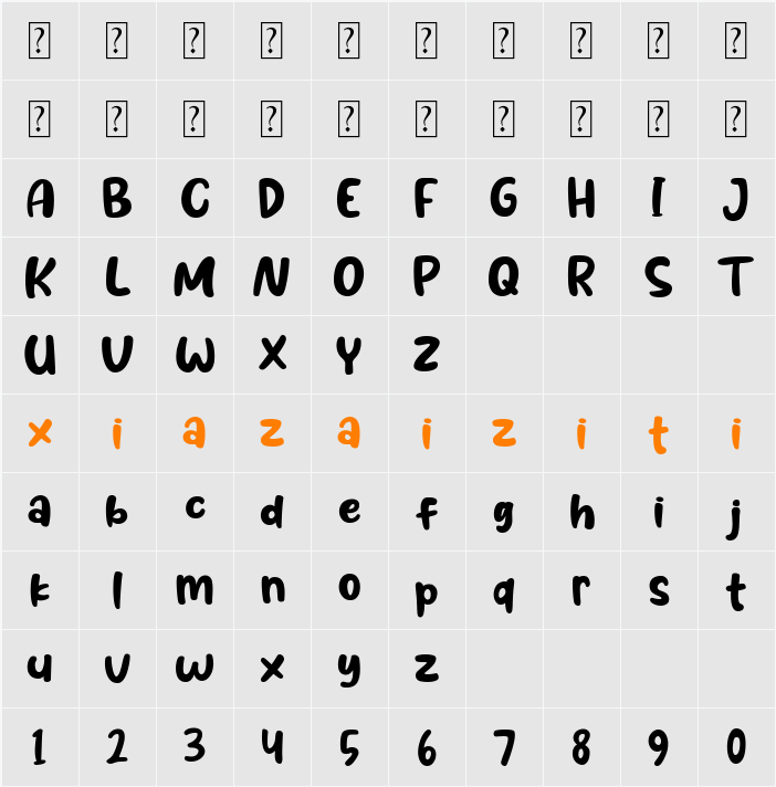 Pochita 字符映射表