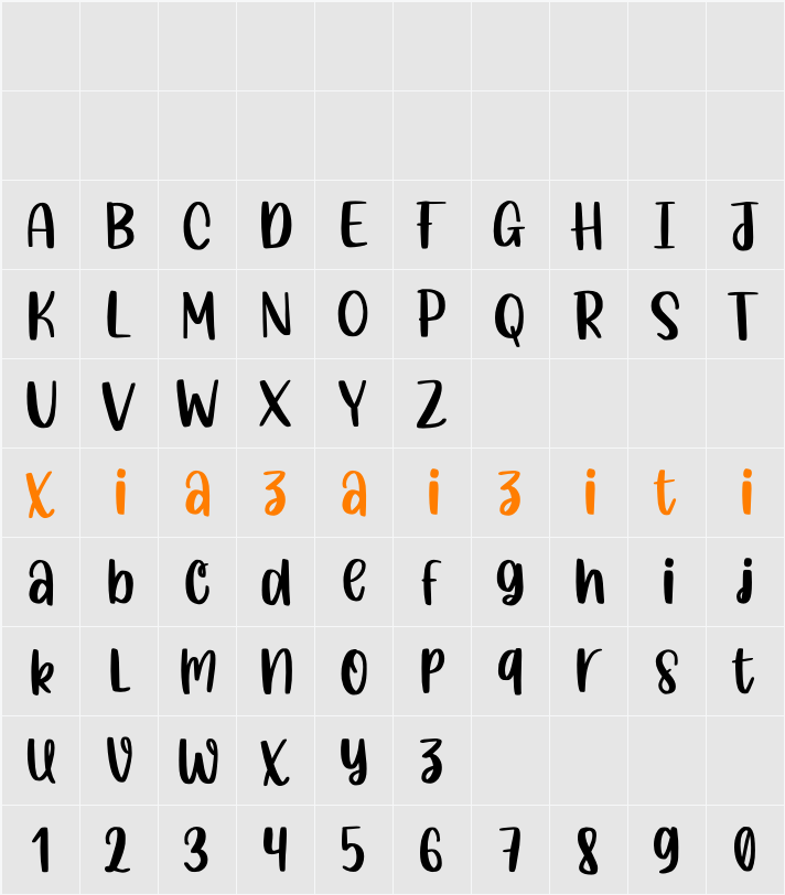 Ranchos 字符映射表