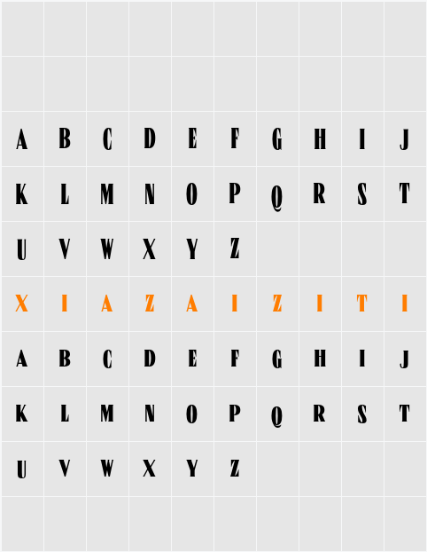 Norten Demo 字符映射表