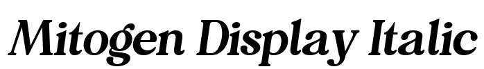 Mitogen Display Italic