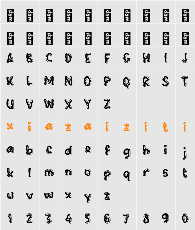 M Mlezat 字符映射表