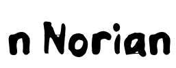 n Norian 字体预览图