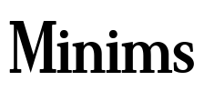 Minims 字体预览图