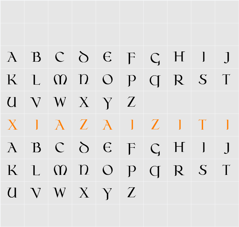 Oseberg 字符映射表